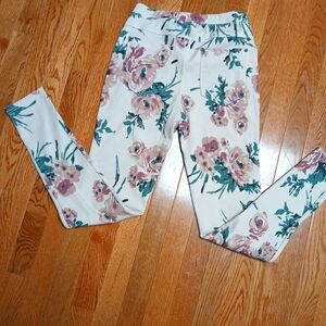Flower print leggings